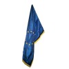 Luxury satin flag of European Union with handcrafted applique stars and fringes