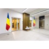 Luxury satin flag of Romania