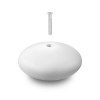 PVC decorative flagpole top white Mushroom type