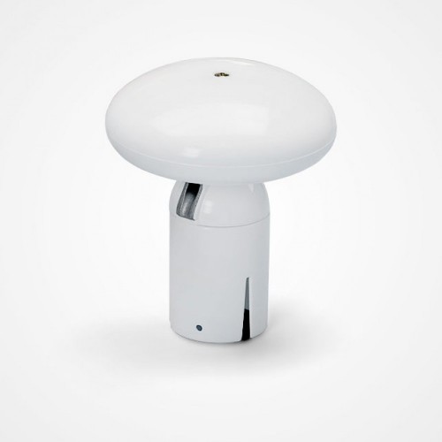 PVC decorative flagpole top white Mushroom type