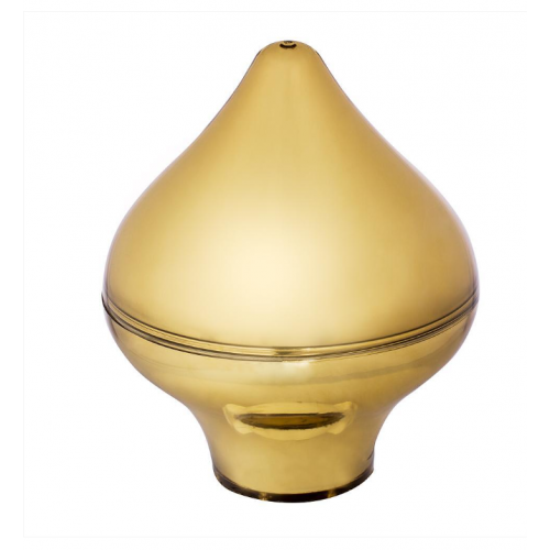 Pvc decorative flagpole top onion/drop type - gold