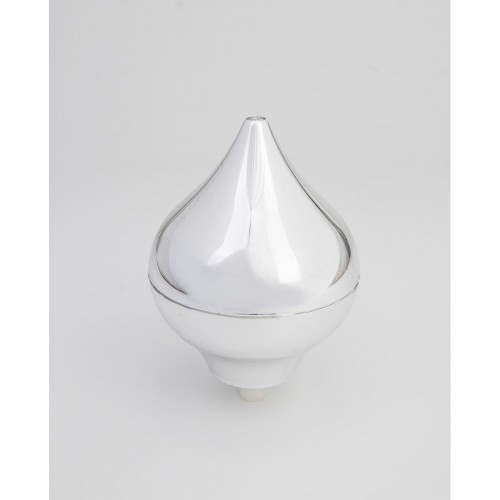Pvc decorative flagpole top onion/drop type - Silver