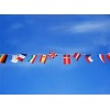 Flags of EU member states bunting garland, 28 flags on the garland