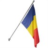 Outdoor Romania flag kit - flag holder, flag stick and an outdoor flag of Romania 90/135 cm.