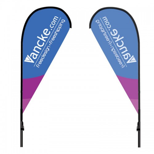Beach flag Drop type size M - 90/200 cm. Beach flag Drop type size M - 90/200 cm.