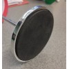 Luxury chrome desk flag stand with two flags 15/21 cm.