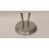Interior chrome flag stand for two flags - 220 cm.