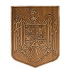 Coat of arms of Romania, wood carving