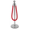 Silver post & rope barrier kit