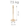Gold post & rope barrier kit
