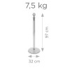 Silver post & rope barrier kit
