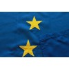 European Union flag with double-sided appliquéd stars