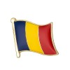 Flag of Romania metal pin badge