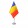 Luxury chrome desk flag stand - 37 cm.  + 42.02Lei 