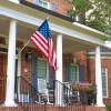 Stainless steel wall flag holder with two positions