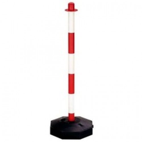 PVC Queuing barrier post with water base